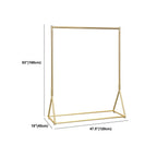 Glam Gold Metal Hall Tree Coat Rack – Minimalist Entryway Hanging Rail Dimensions