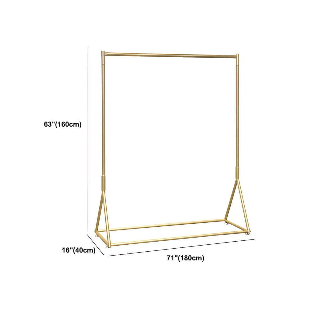 Glam Gold Metal Hall Tree Coat Rack – Minimalist Entryway Hanging Rail Dimensions