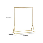 Glam Gold Metal Hall Tree Coat Rack – Minimalist Entryway Hanging Rail Dimensions