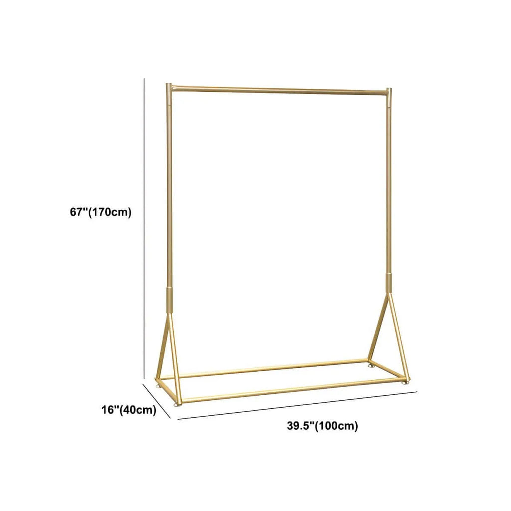 Glam Gold Metal Hall Tree Coat Rack – Minimalist Entryway Hanging Rail Dimensions