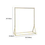 Glam Gold Metal Hall Tree Coat Rack – Minimalist Entryway Hanging Rail Dimensions