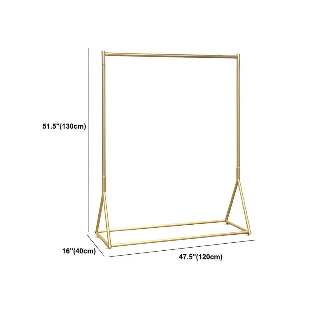 Glam Gold Metal Hall Tree Coat Rack – Minimalist Entryway Hanging Rail Dimensions