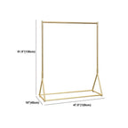 Glam Gold Metal Hall Tree Coat Rack – Minimalist Entryway Hanging Rail Dimensions
