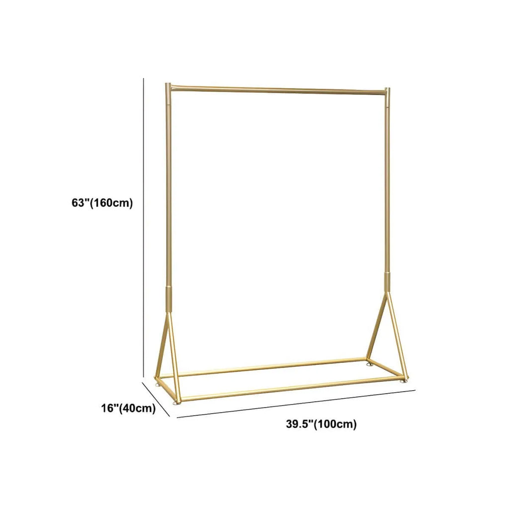 Glam Gold Metal Hall Tree Coat Rack – Minimalist Entryway Hanging Rail Dimensions