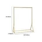 Glam Gold Metal Hall Tree Coat Rack – Minimalist Entryway Hanging Rail Dimensions