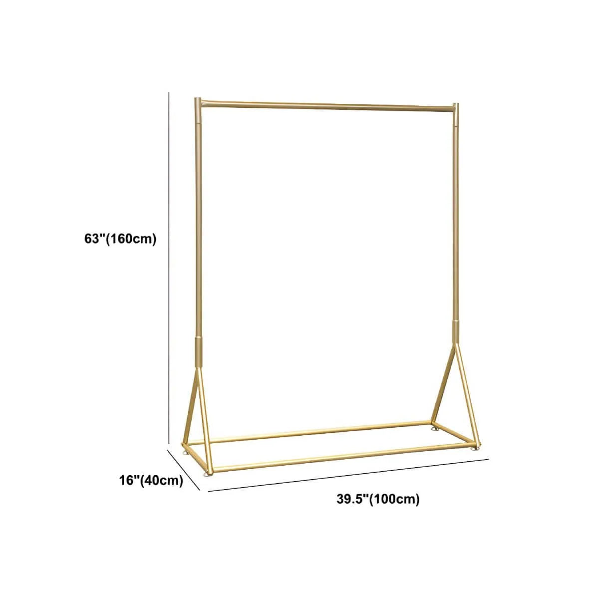 Glam Gold Metal Hall Tree Coat Rack – Minimalist Entryway Hanging Rail Dimensions