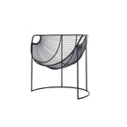 Glam Metal Accent Armchair with Removable Cushions
