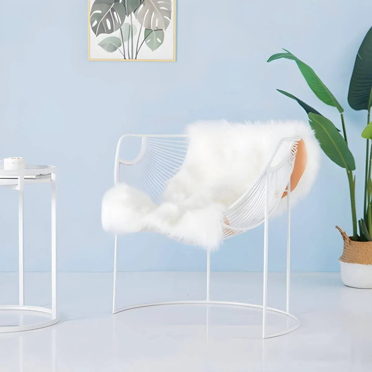 Glam Metal Accent Armchair with Removable Cushions