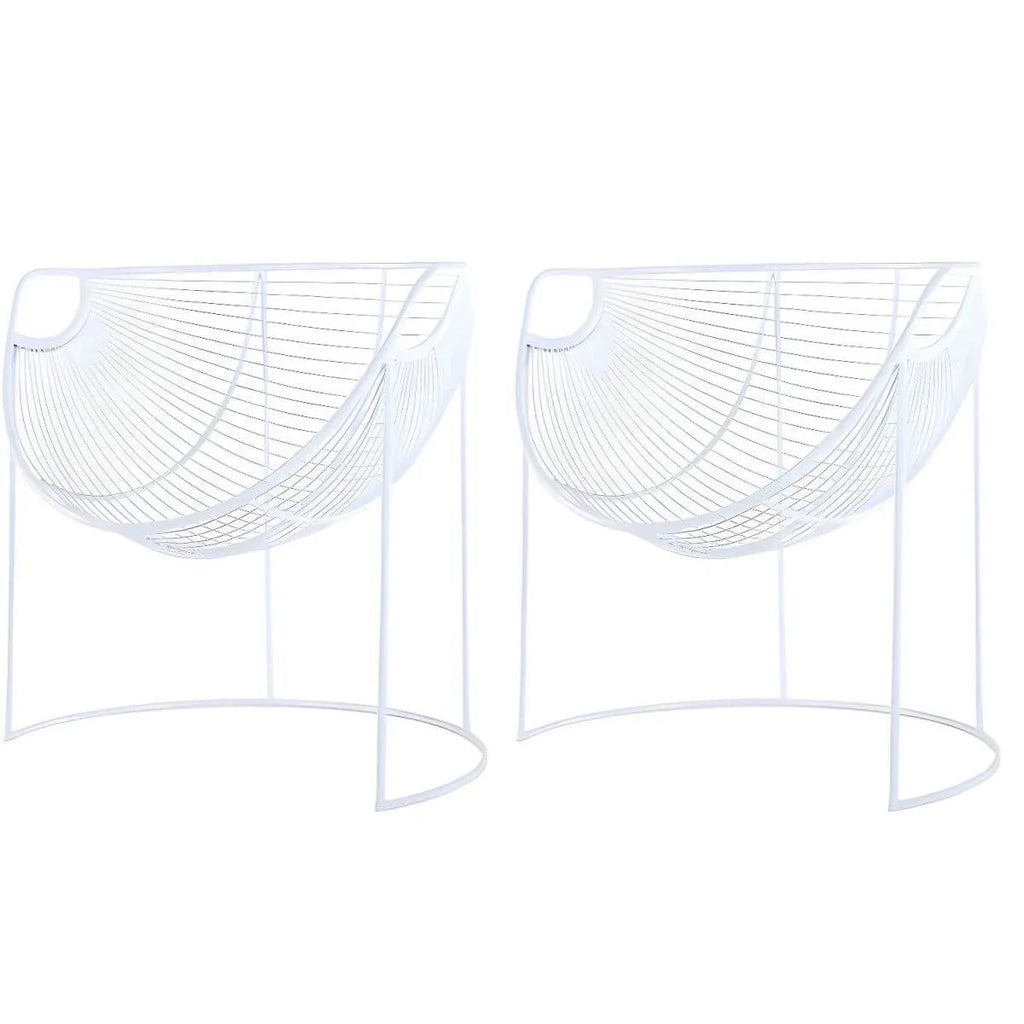 Glam Metal Accent Armchair with Removable Cushions