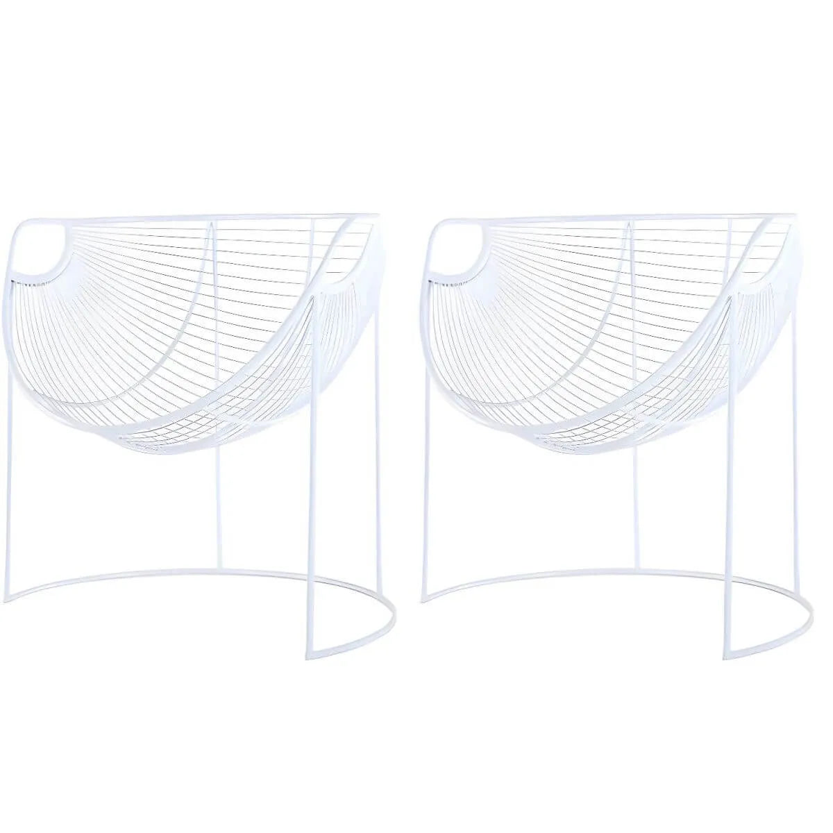 Glam Metal Accent Armchair with Removable Cushions