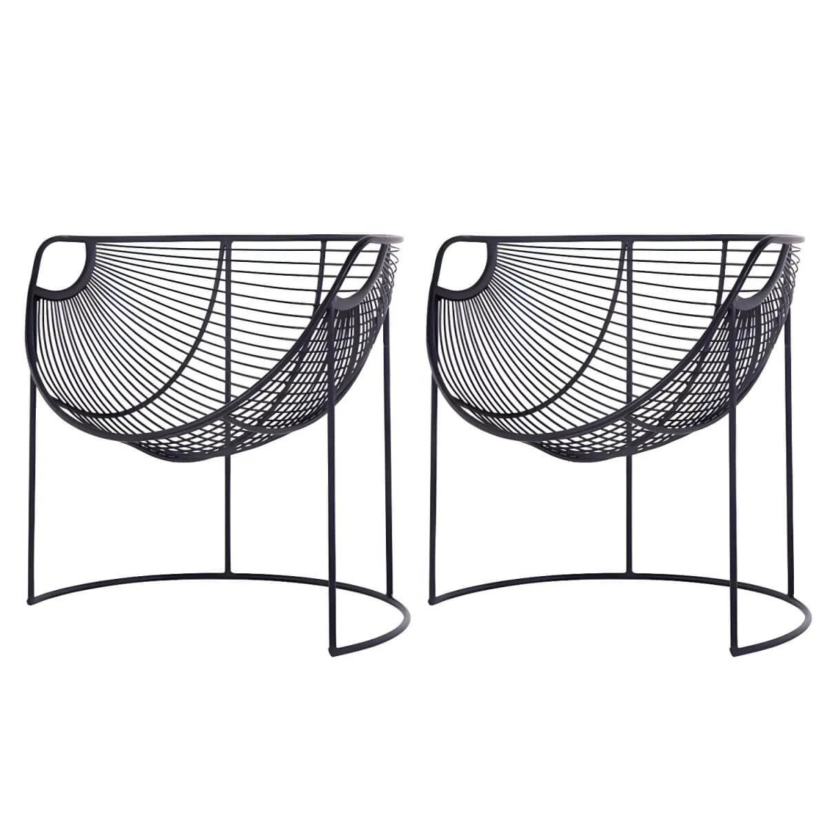 Glam Metal Accent Armchair with Removable Cushions
