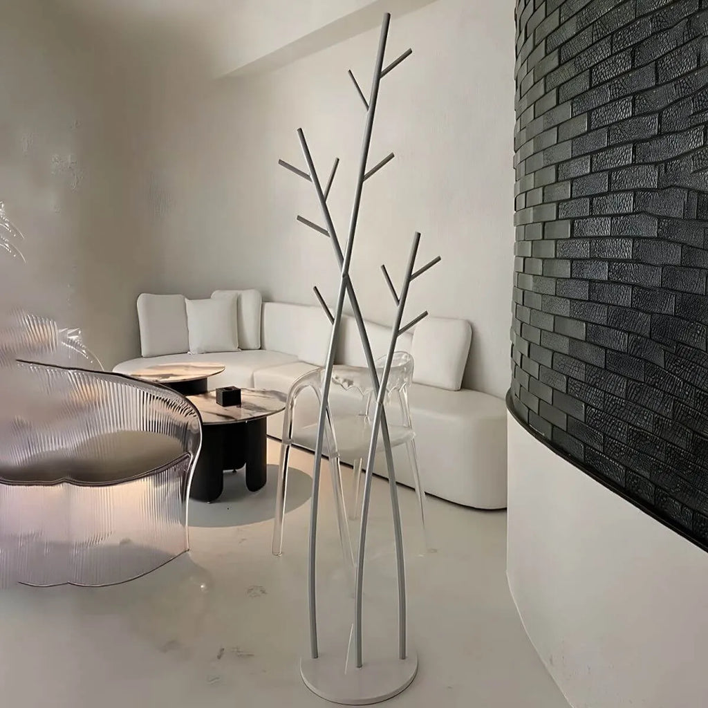 Glam Metal Branch-Style Hall Tree with Hook Design