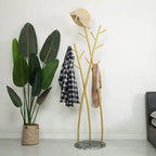 Glam Metal Branch-Style Hall Tree with Hook Design