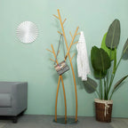 Glam Metal Branch-Style Hall Tree with Hook Design