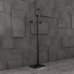 Glam Metallic Branch-Style Coat Rack with Stone Base