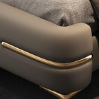 Glam Upholstered Air Pressure Bed with Storage in Grey