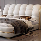 Glam Upholstered Storage Bed with Tufted Headboard and Lift-Up Base