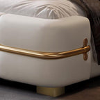 Glam Upholstered Storage Bed with Tufted Headboard and Lift-Up Base