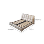 Glam Upholstered Storage Bed with Tufted Headboard and Lift-Up Base Dimensions