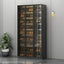 Glam White Shoe Cabinet with Frosted Glass Doors & LED Lighting
