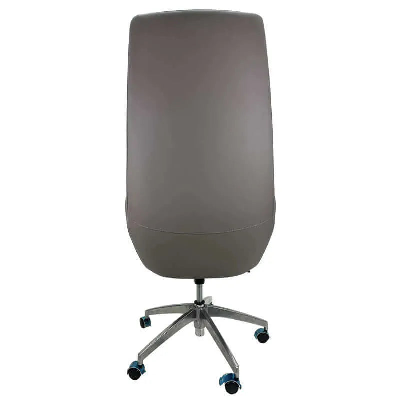 Glide High-Back Leather Office Chair with Dual-Tone Upholstery Image secondaire du produit