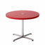 Glossy Red/Black/White/Blue Extendable Table With Hidden Casters and Sculptural Form