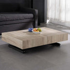 Glossy White Convertible Dining Table With Adjustable Height