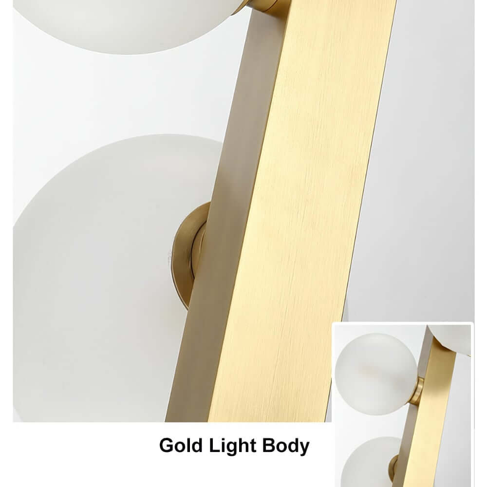 Gold 12-Light Modern Globe Kitchen Island Pendant Light