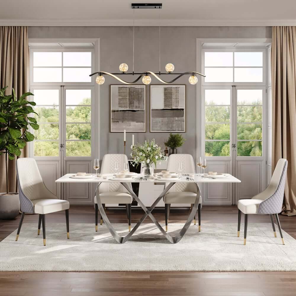 Gold and Black Modern Linear Ceiling Light with Adjustable Height