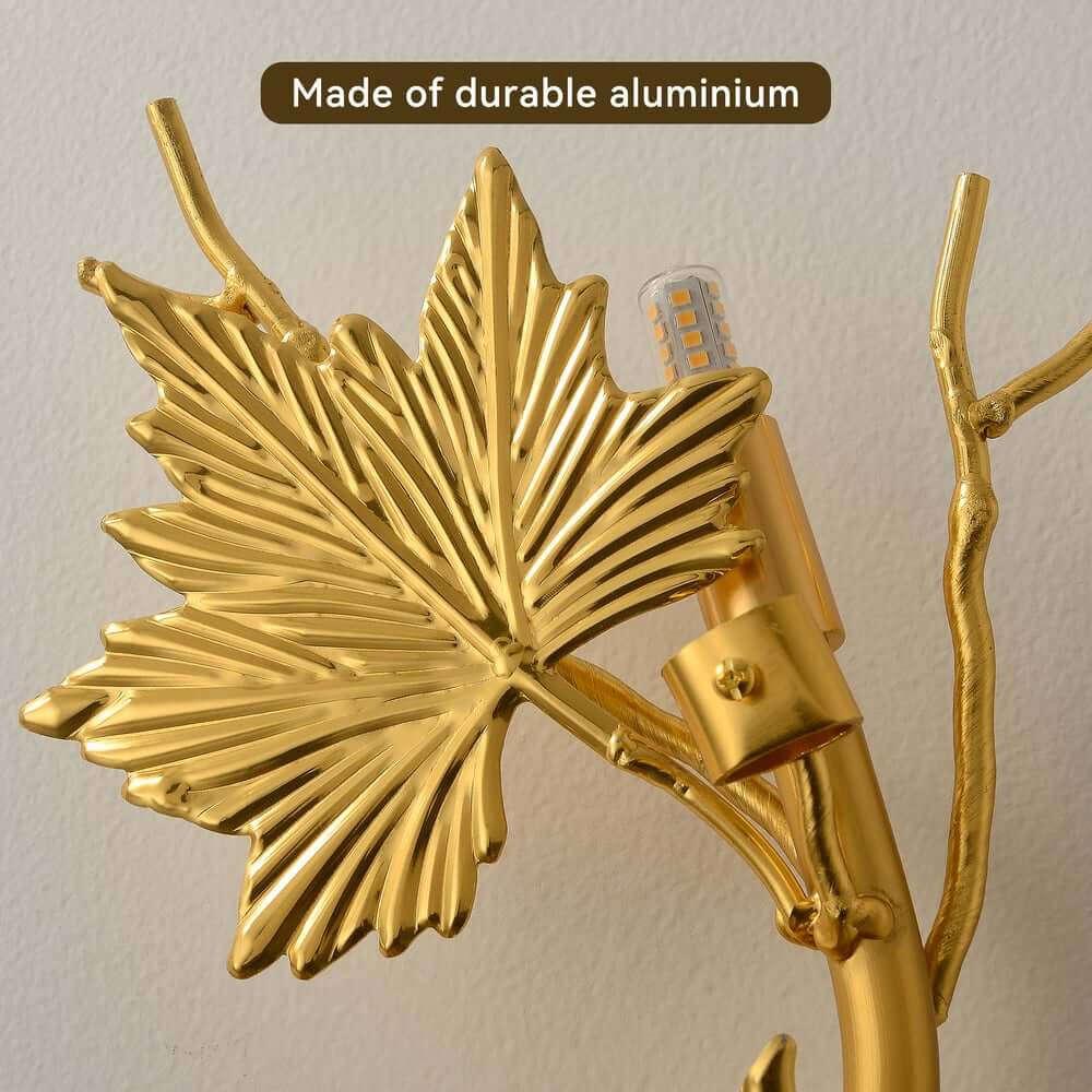 Gold Flush Mount Wall Light with Clear Glass Shades, 3-Light Modern Design