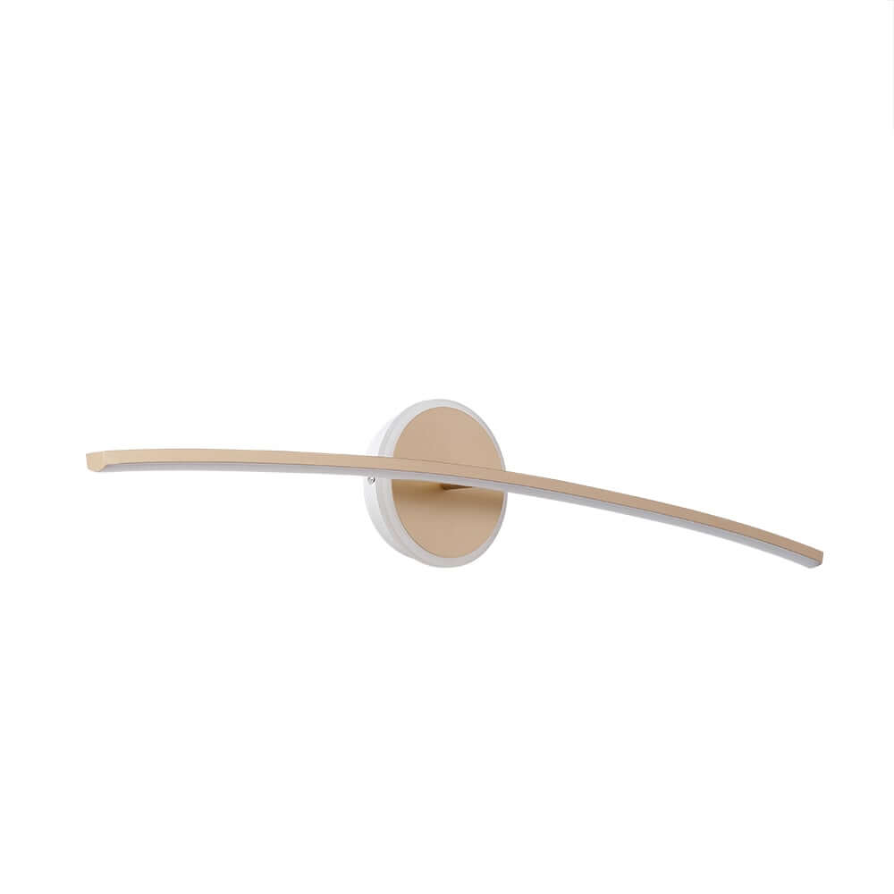 Gold Modern Aluminum 2-Light Flush Mount LED Wall Light