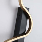Gold Modern Armed Sconce Wall Light with Tri-Color LED Ambiance