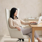 Grand High-Back Leather Office Chair with Ergonomic Support