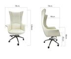 Grand High-Back Leather Office Chair with Ergonomic Support
