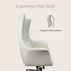 Grand High-Back Leather Office Chair with Ergonomic Support