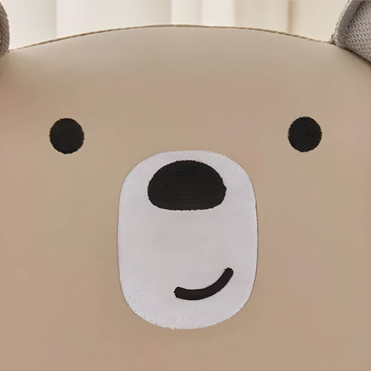 Grey Animal-Themed Club Chair for Kids - Soft Foam Upholstered Design