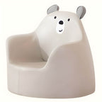 Grey Animal-Themed Club Chair for Kids - Soft Foam Upholstered Design