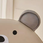 Grey Animal-Themed Club Chair for Kids - Soft Foam Upholstered Design