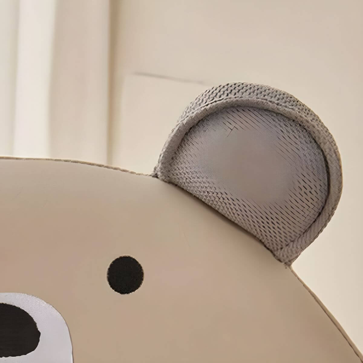 Grey Animal-Themed Club Chair for Kids - Soft Foam Upholstered Design