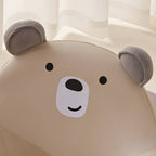 Grey Animal-Themed Club Chair for Kids - Soft Foam Upholstered Design