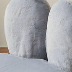 Grey Club Style Children's Sofa with Animal Pattern Design