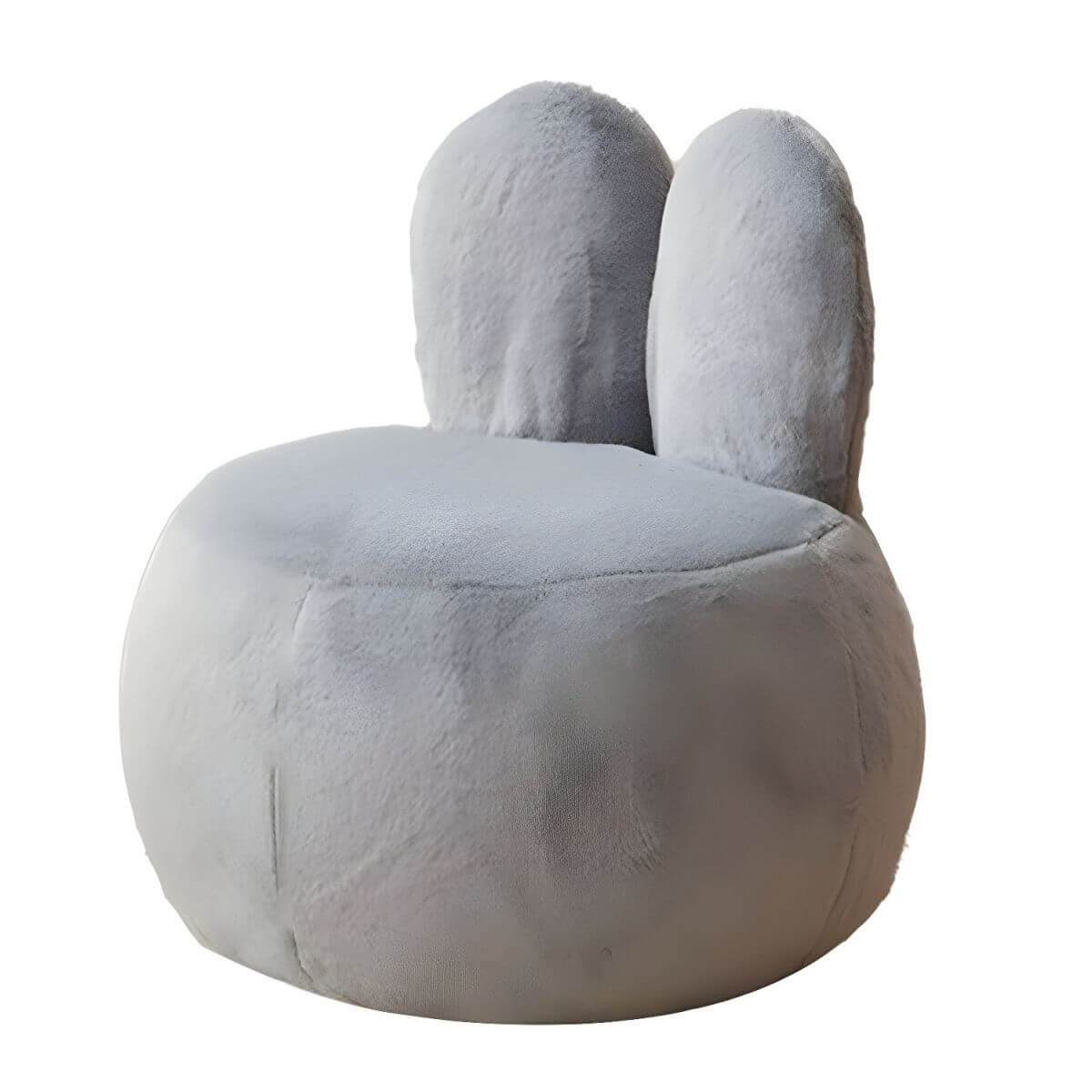 Grey Club Style Children's Sofa with Animal Pattern Design