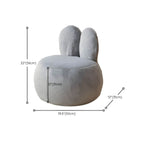 Grey Club Style Children's Sofa with Animal Pattern Design Dimensions