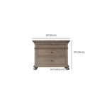 Grey Distressed Wood Traditional Drawer Storage Nightstand Dimensions