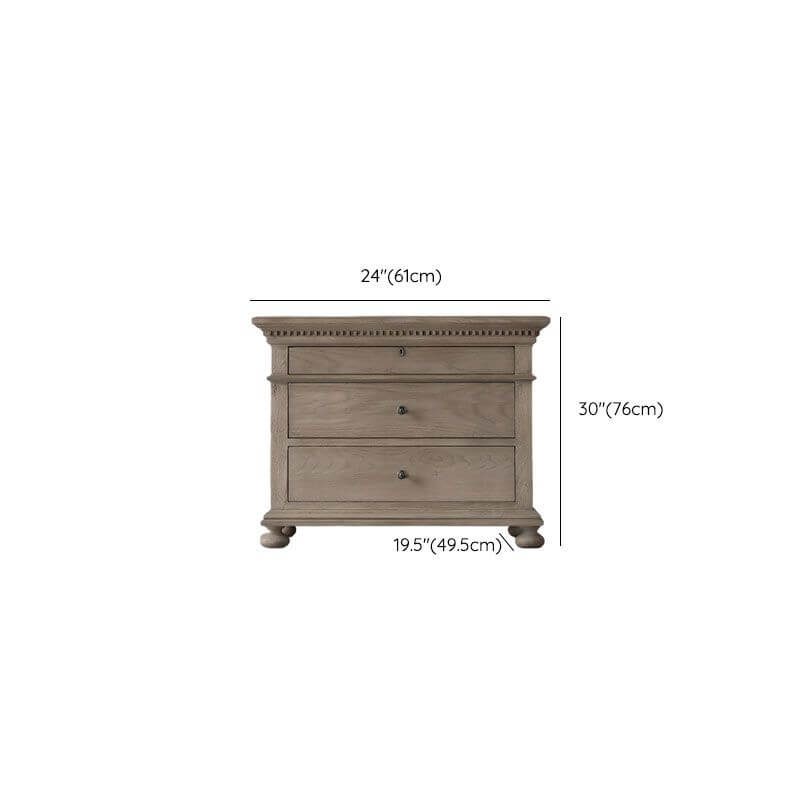 Grey Distressed Wood Traditional Drawer Storage Nightstand Dimensions