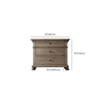 Grey Distressed Wood Traditional Drawer Storage Nightstand Dimensions