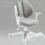 Grey Upholstered Kids Chair with Adjustable Height and Ergonomic Support Main Product Image