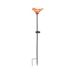 Hand-Blown Glass Bird Solar Path Lights – Outdoor LED Landscape Lighting
