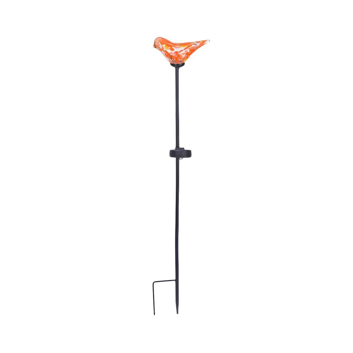 Hand-Blown Glass Bird Solar Path Lights – Outdoor LED Landscape Lighting