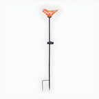 Hand-Blown Glass Bird Solar Path Lights – Outdoor LED Landscape Lighting
